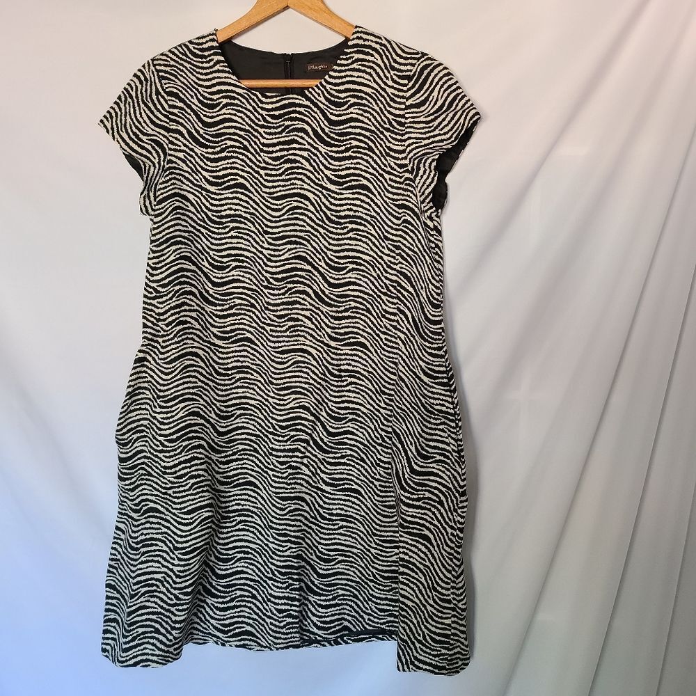 J. McLaughlin 100% Silk Animal Print Tunic/Dress sz M